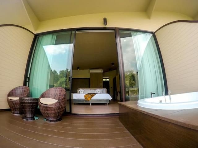 Binlha Raft Resort-豪華竹筏雙人房－附Spa浴缸 (含早餐) (Deluxe Raft Room with Spa Bath (Room with breakfast))-3