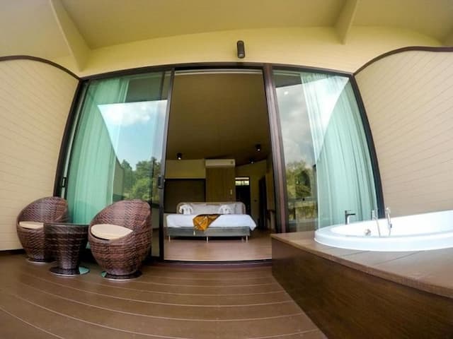 Binlha Raft Resort-豪華竹筏雙人房－附Spa浴缸 (含早餐) (Deluxe Raft Room with Spa Bath (Room with breakfast)) No refund-3