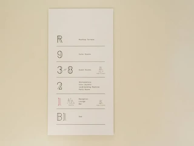 【施設内サイン】施設フロア案内