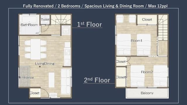 TOMARIE公寓 堀切｜多人包棟/直達成田機場/堀切菖蒲園站步行7分-包棟: 最多12人-14