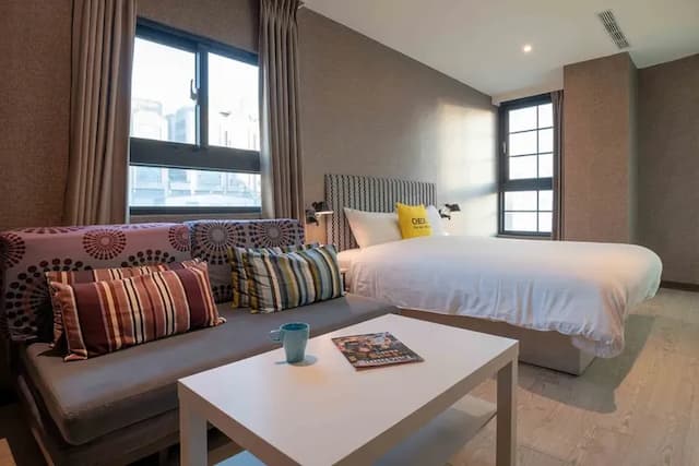 雀客旅館台中自由-雀緻雙人客房-1