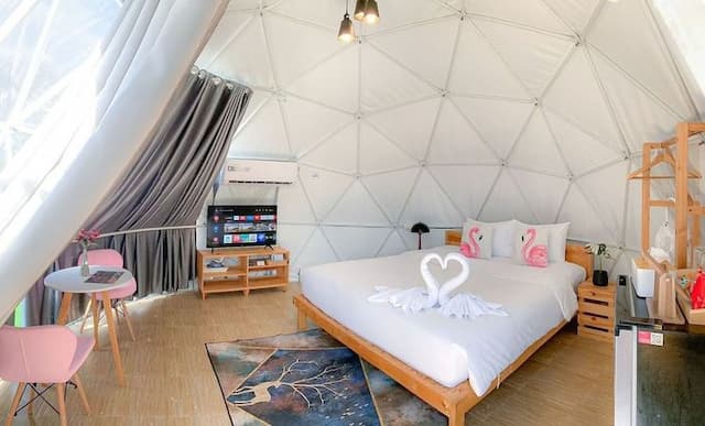 考艾山豪華露營 (Glamping Hill Khaoyai)-【懶人露營】圓頂帳－附陽台 (含早餐) 不可退訂 (Geodesic Dome (Room with breakfast)) No refund-3