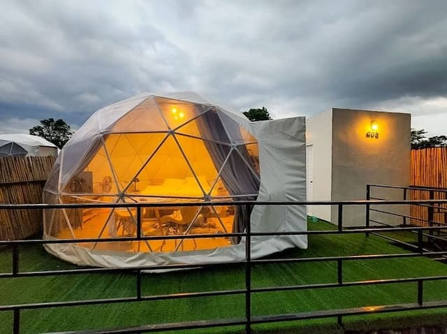 考艾山豪華露營 (Glamping Hill Khaoyai)-【懶人露營】圓頂帳－附陽台 (含早餐) 不可退訂 (Geodesic Dome (Room with breakfast)) No refund-1