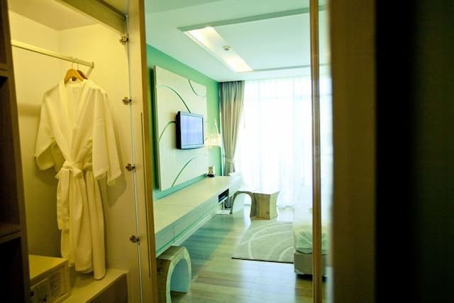 春蓬愛特易飯店 (A-Te Chumphon Hotel)-豪華雙人房－可使用泳池 (含早餐) (Deluxe double pool access(Room with breakfast))-4