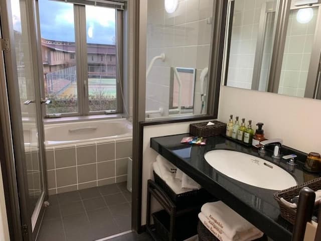 河口湖城市渡假村｜近河口湖音樂與森之美術館/方便至河口淺間神社-新館: 櫻花【私人庭園+湖景+山景】-7