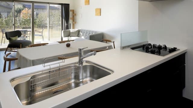 Cosmos kitchen to living room