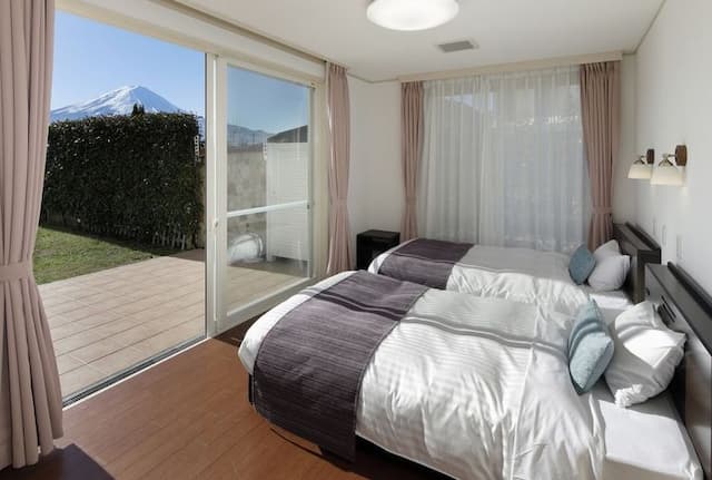 河口湖城市渡假村｜近河口湖音樂與森之美術館/方便至河口淺間神社-本館: 薰衣草【私人庭園+湖景+山景】-1