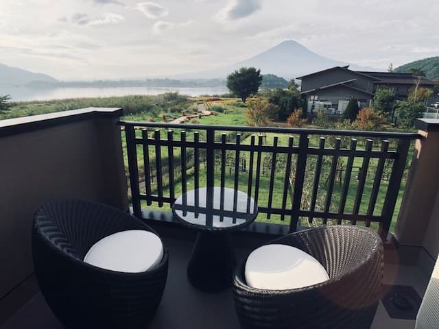 河口湖城市渡假村｜近河口湖音樂與森之美術館/方便至河口淺間神社-新館: 紫陽花【私人庭園+湖景+山景】-2