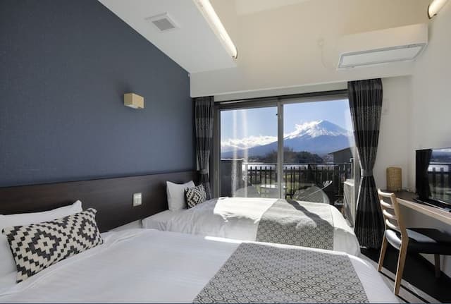 河口湖城市渡假村｜近河口湖音樂與森之美術館/方便至河口淺間神社-新館: 紫陽花【私人庭園+湖景+山景】-1