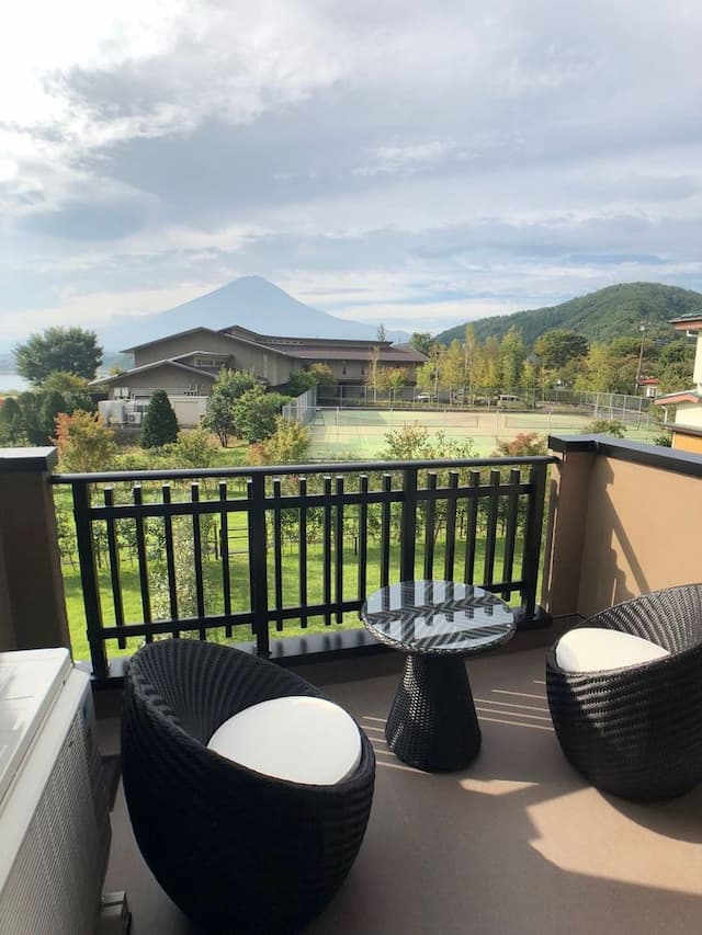 河口湖城市渡假村｜近河口湖音樂與森之美術館/方便至河口淺間神社-新館: 櫻花【私人庭園+湖景+山景】-2