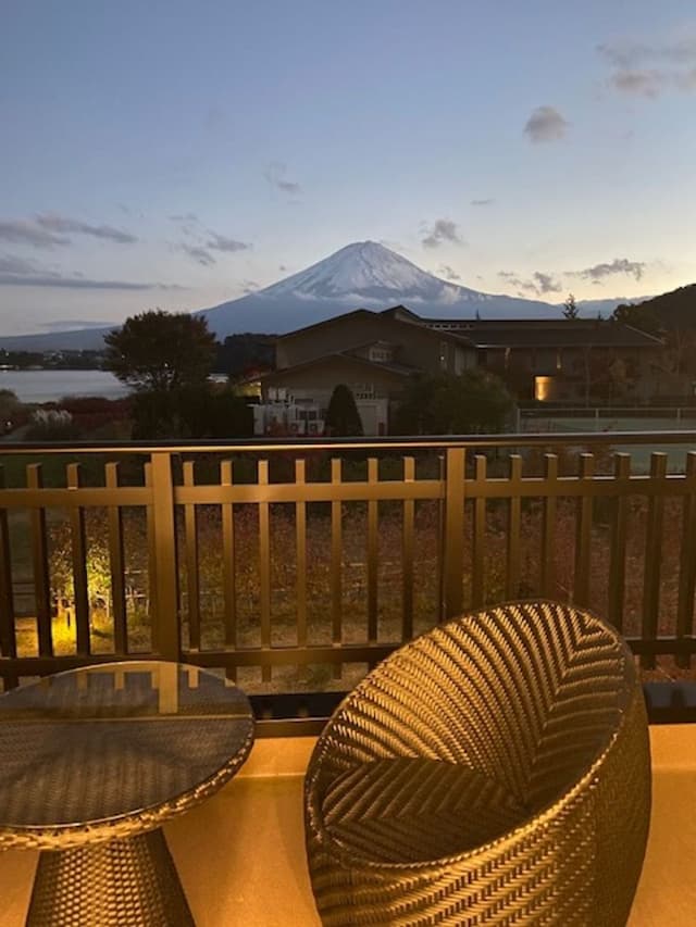 河口湖城市渡假村｜近河口湖音樂與森之美術館/方便至河口淺間神社-新館: 樁【私人庭園+湖景+山景】-7
