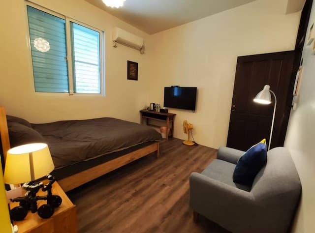 鐵街民宿｜鄰近赤崁樓、台南火車站-鐵六雙人房-4