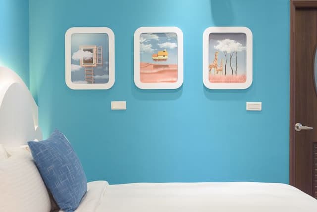 澎湖藍海天晴民宿 l 近山水沙灘-風車陽台四人房-5