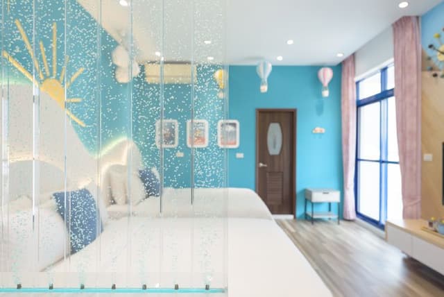 澎湖藍海天晴民宿 l 近山水沙灘-風車陽台四人房-2