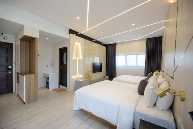 澎湖藍海天晴民宿 l 近山水沙灘-珍珠陽台四人房-1