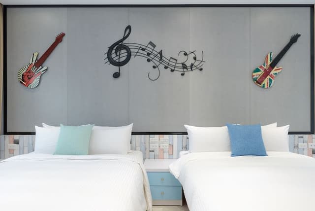 澎湖藍海天晴民宿 l 近山水沙灘-珊瑚陽台四人房-2