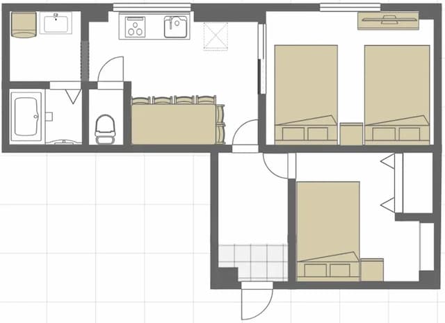 大國町旅居｜大國町站步行1分/JR今宮站步行9分/木津市場步行5分/直達難波站&心齋橋站-306-15
