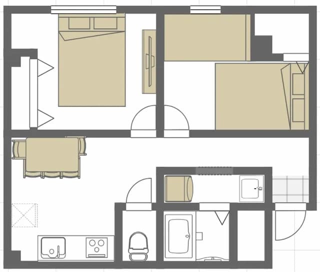 大國町旅居｜大國町站步行1分/JR今宮站步行9分/木津市場步行5分/直達難波站&心齋橋站-313-15