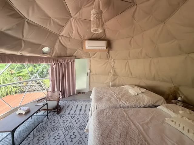 Leshan樂山環茶｜懶人露營附冷氣、星空電影、2-14人民宿包區、營火派對-全新4人星空帳篷-4