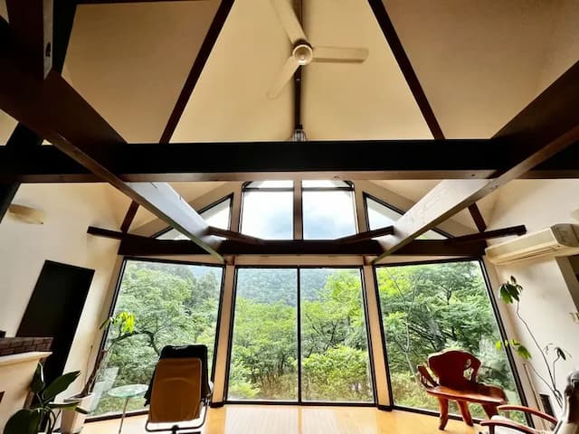 HAYATO HAKONE GUEST HOUSE-4LDK | Pets allowed | BBQ rental | Spacious kitchen | Nature's hideaway villa | Spectacular panoramic view HAYATO HAKONE GUEST HOUSE-3