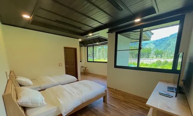 奕青民宿-梅酒/梅精/法國麵包-山景雙人房-6