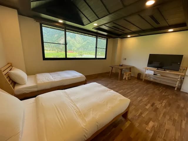 奕青民宿-梅酒/梅精/法國麵包-山景雙人房-3