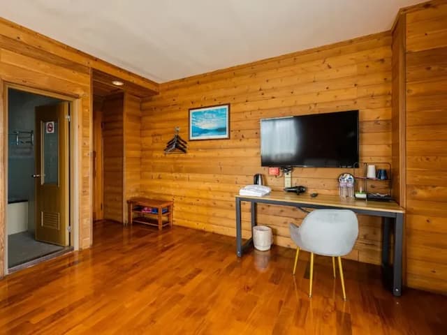 日月潭碧水山居湖畔民宿-湖景特大雙人床房-10