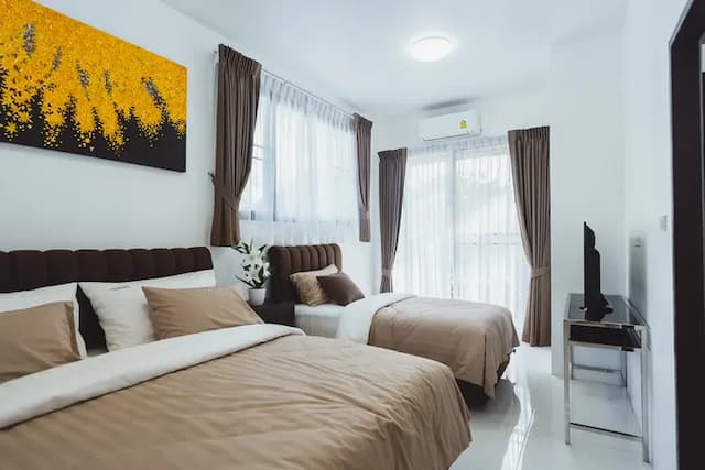 芭堤雅班能考渡假村 (Baan Nern Khao Resort Pattaya)-高級單臥室小屋 (Superior Single bedroom Home)-6