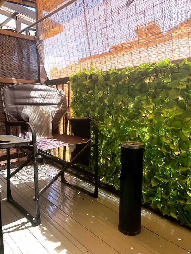 陽台可吸菸，可以曬衣服