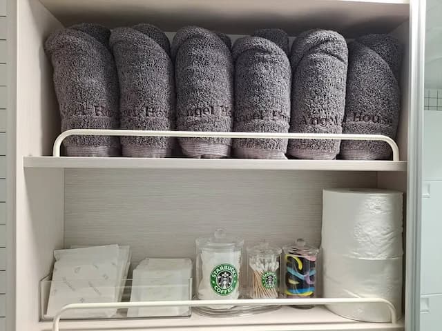 넉넉한 수건 외 각종 편의용품 제공