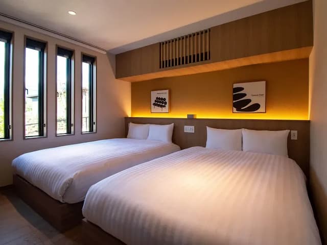 【A08（アルモニア／ベッドルーム】ゆったりとしたダブルベッドをご用意