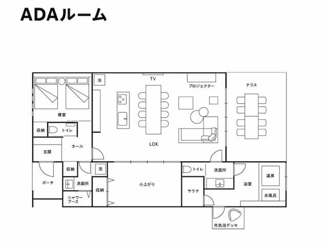 【ADAルーム 】間取り図