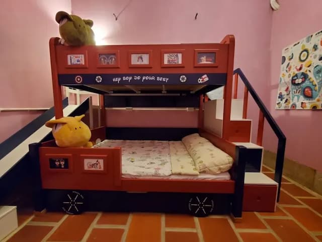 Xiehuier B&B Children's House-Family children's room（Pink)-6