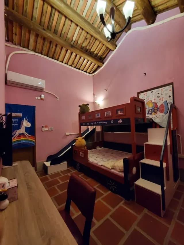 Xiehuier B&B Children's House-Family children's room（Pink)-7