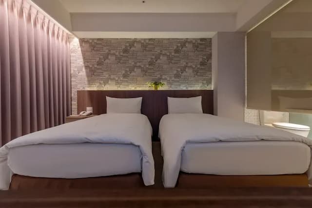 ガイドホテル 台北復北｜MRT中山國中駅の近く-Superior Twin Room-5