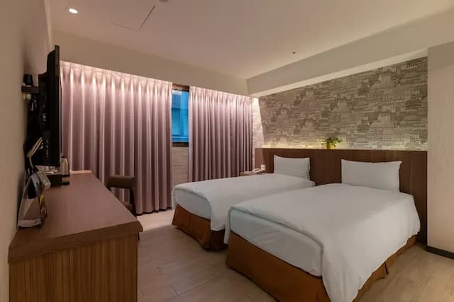 ガイドホテル 台北復北｜MRT中山國中駅の近く-Superior Twin Room-4