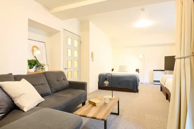 KABUTO旅居｜近中島公園/東本願寺站步行1分-豪華雙床房: 最多6人-3