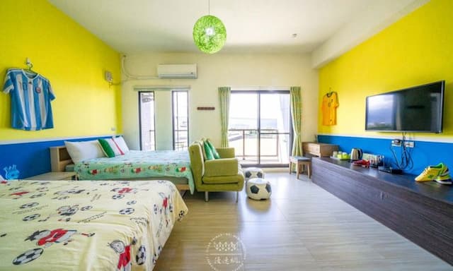 Rice-Riverland BNB-Football room-4