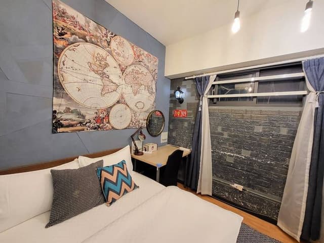 ❤一中安心租屋社❤有統編收據-小星空1號雙人房【不需走樓梯】●位於該棟大門旁第1間●窗戶面向住宿區露天走廊-4