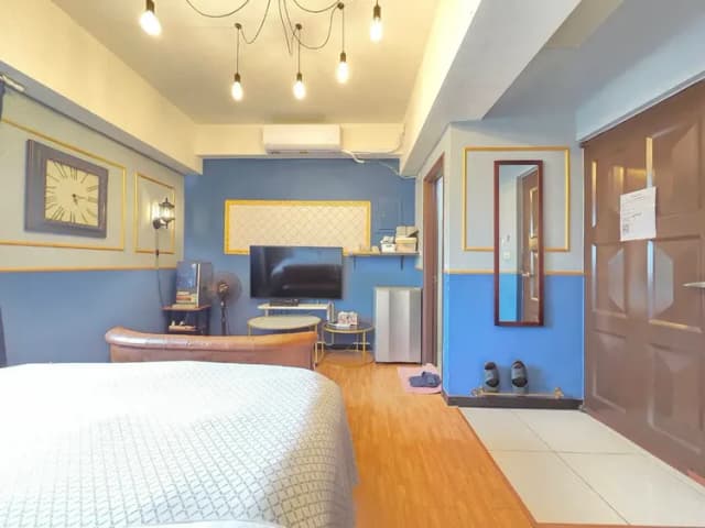 ❤一中安心租屋社❤有統編收據-大間125號雙人房【需走2層樓梯】●窗戶面向住宿區露天走廊-5