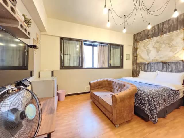 ❤一中安心租屋社❤有統編收據-大間123號雙人房【需走1層樓梯】●窗戶面向馬路.消防局-6