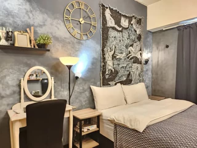 ❤一中安心租屋社❤有統編收據-大間122號雙人房【需走1層樓梯】●窗戶面向住宿區露天走廊-4