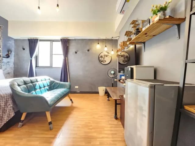 ❤一中安心租屋社❤有統編收據-大間122號雙人房【需走1層樓梯】●窗戶面向住宿區露天走廊-8