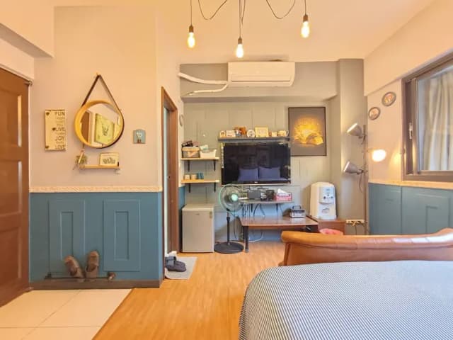 ❤一中安心租屋社❤有統編收據-大間星空6號雙人房【需走2層樓梯】●窗戶面向馬路.消防局-7