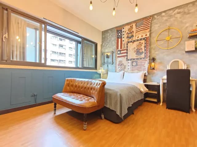 ❤一中安心租屋社❤有統編收據-大間星空6號雙人房【需走2層樓梯】●窗戶面向馬路.消防局-4