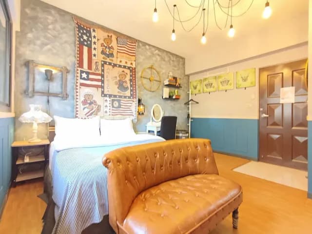 ❤一中安心租屋社❤有統編收據-大間星空6號雙人房【需走2層樓梯】●窗戶面向馬路.消防局-9