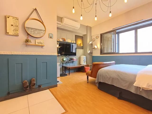 ❤一中安心租屋社❤有統編收據-大間星空6號雙人房【需走2層樓梯】●窗戶面向馬路.消防局-3