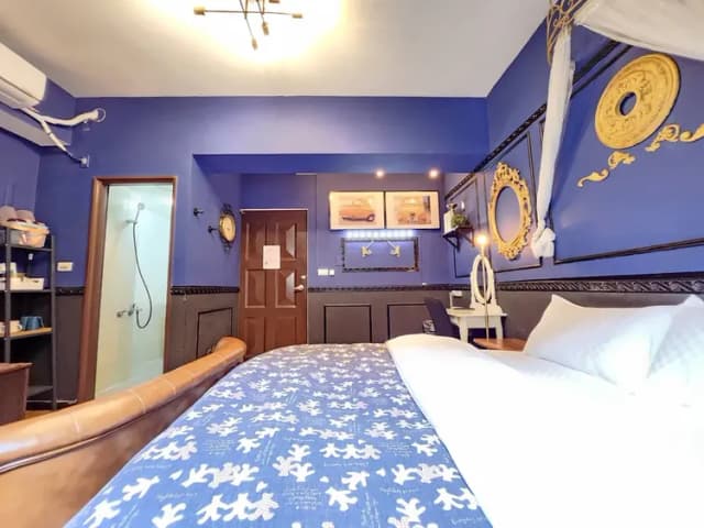 ❤一中安心租屋社❤有統編收據-大間星空2號雙人房【需走1層樓梯】●窗戶面向住宿區露天走廊-6