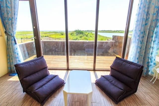 驛墅家海景民宿 | 12人宜蘭包棟 l 親子房型｜蘭陽溪口-12人包棟 雙人房X2  四人房X2-2