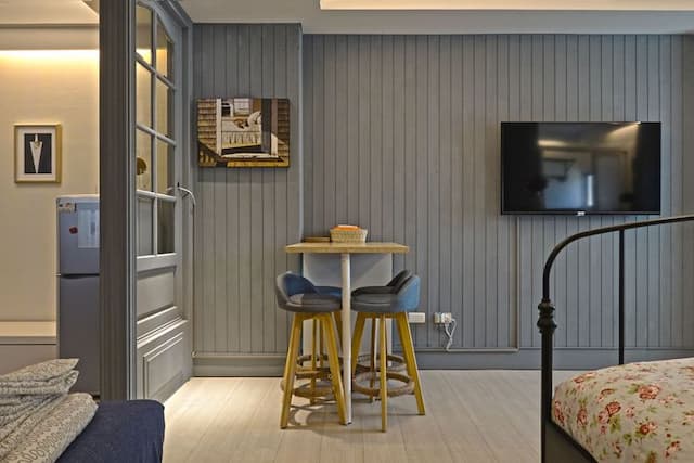 Tainan Daguli's Home-NO:2-3F Moonlight Grey Double Room-8